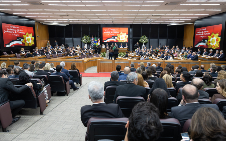 A solenidade foi conduzida pelo presidente do TRT-2 (Crédito: Laura Aidar)